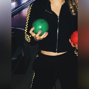 Danielle Guizio Cropped Racer Tracksuit - FULL SET